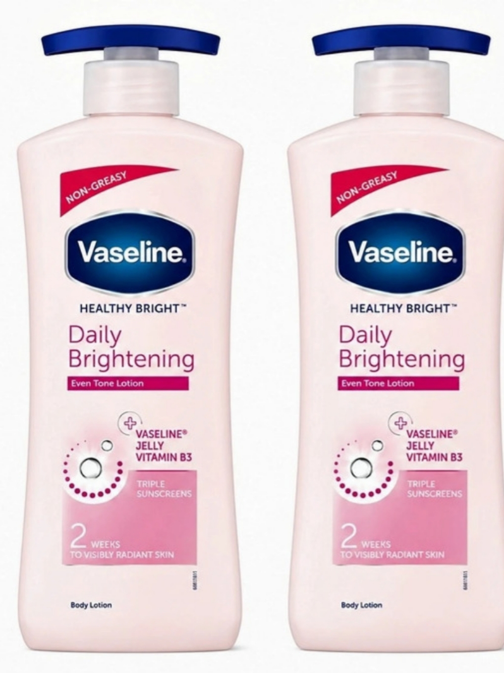 2PackVaseline Healthy Bright Daily Brightening Even Tone Lotion 725ml